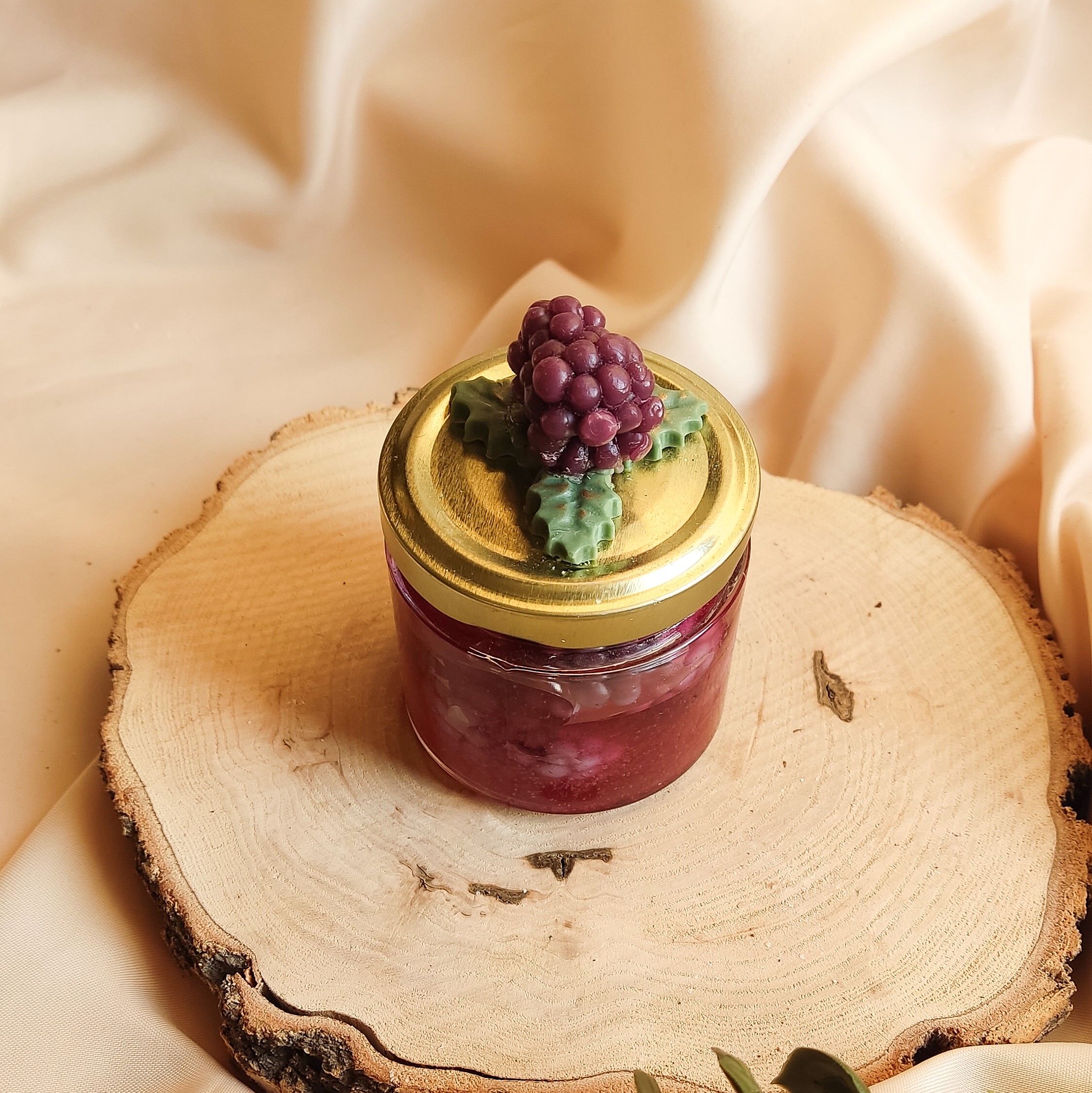 شمع مربای تمشک (شاهتوت) عطری