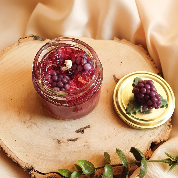 شمع مربای تمشک (شاهتوت) عطری
